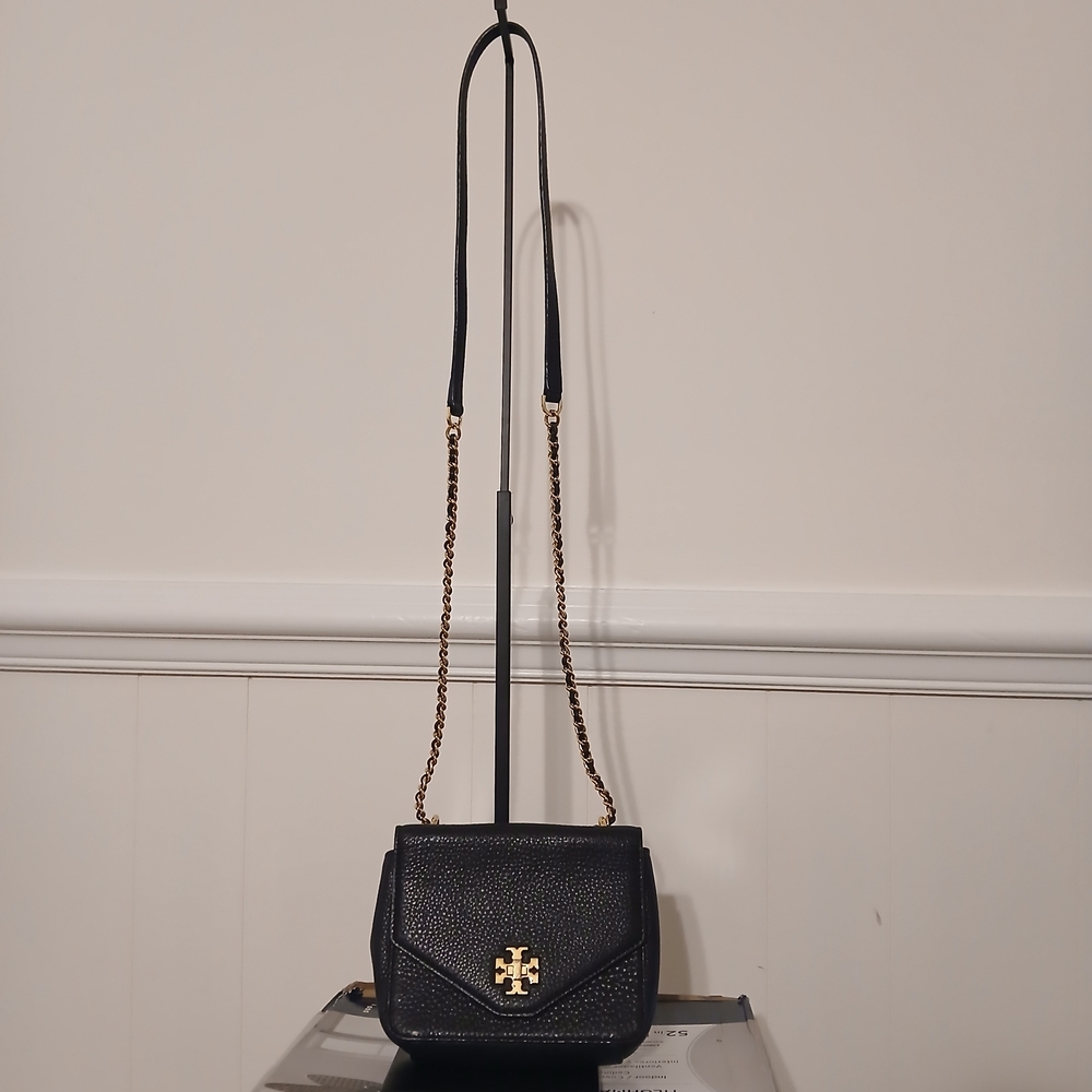 Tory Burch Black Leather Crossbody Mini Bag